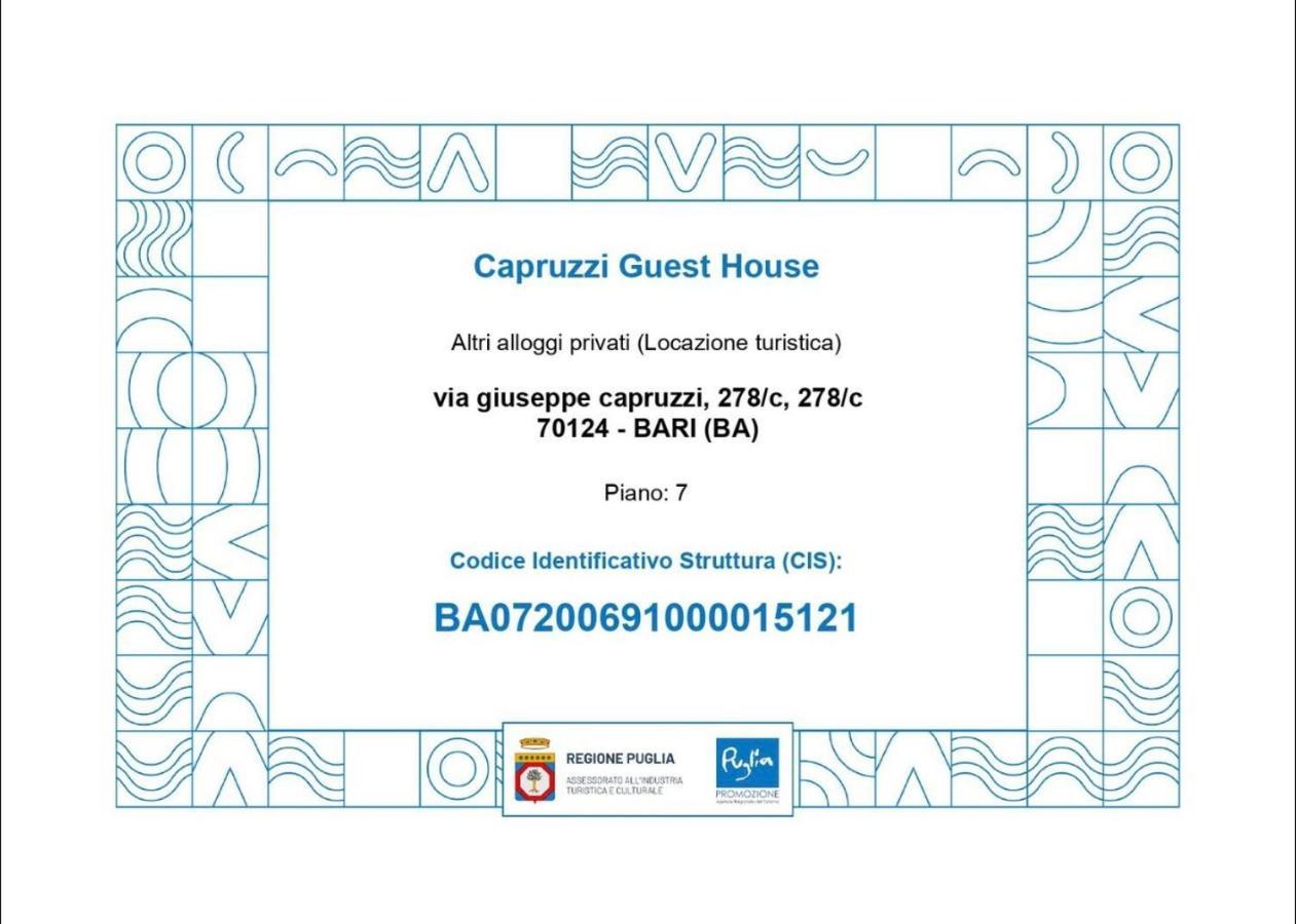 Capruzzi Guest House Bari Exterior photo